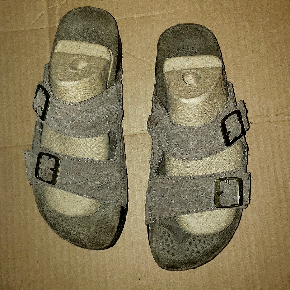 Bass birk style comfort suede sandals 8.5